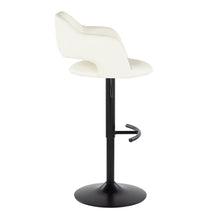 Load image into Gallery viewer, Margarite - Contemporary Adjustable Barstool With Swivel With Rounded T Footrest (Set of 2)