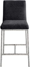 Load image into Gallery viewer, Reeves - Chenille Fabric Upholstered Counter Stool (Set of 2) - Silver Base