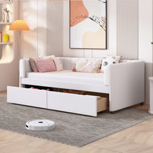 Load image into Gallery viewer, Upholstered Daybed With Ergonomic Design Backrest