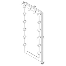 Load image into Gallery viewer, Zayan Floor Mirror with LED Lighting