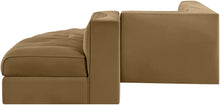 Load image into Gallery viewer, Rummi - Rounded Velvet Performance Fabric Upholstered 5 Piece Modular Sectional