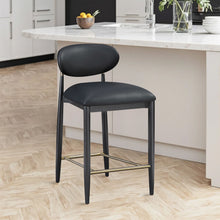 Load image into Gallery viewer, Riccio - Stool - Black And Gold Frame