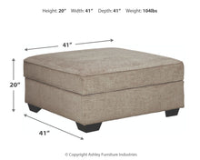 Load image into Gallery viewer, Bovarian - Ottoman With Storage - Stone