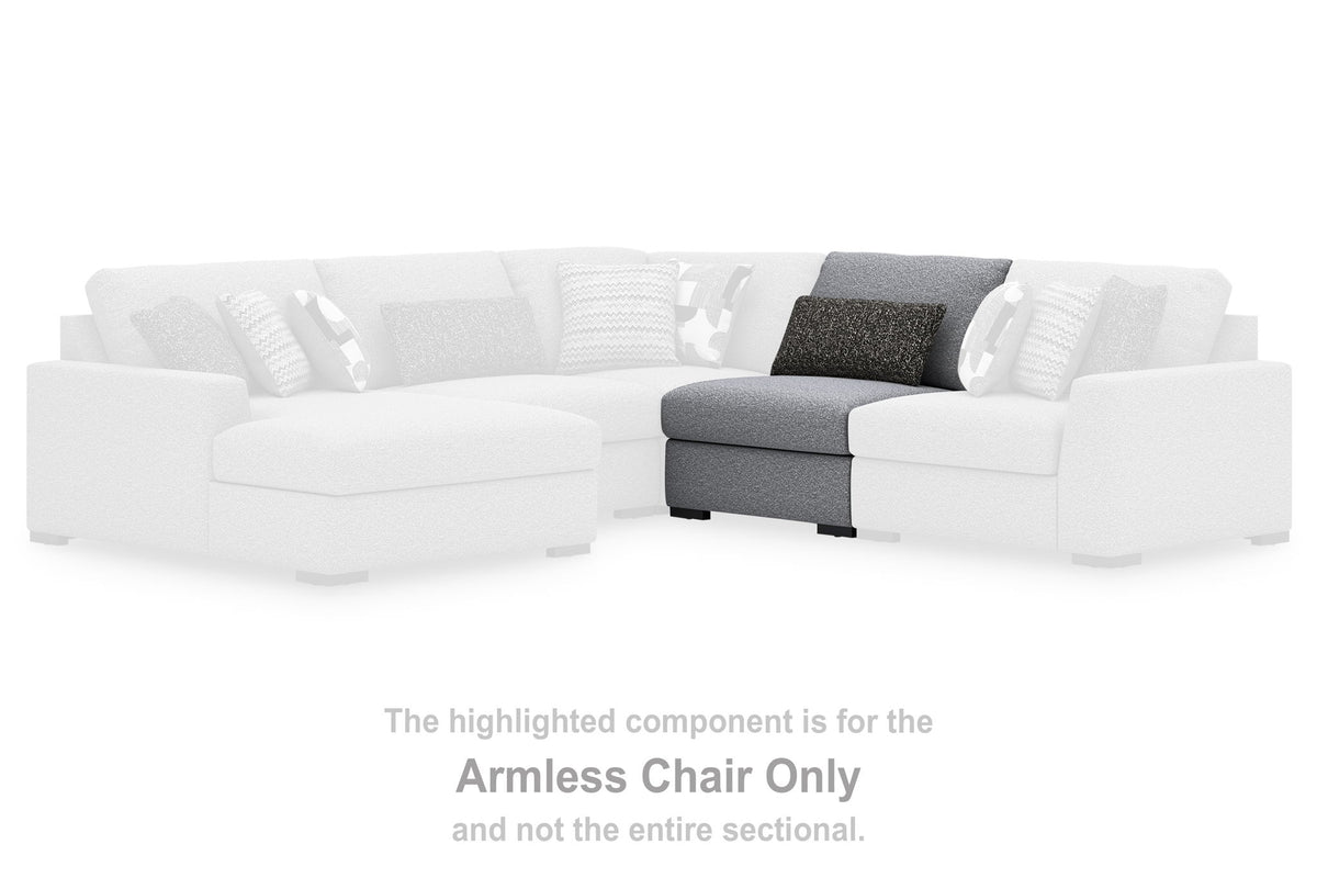 Bealton - Armless Chair - Salt And Pepper