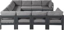 Load image into Gallery viewer, Nizuc - Outdoor Patio 10 Piece Modular Sectional With Gray Frame