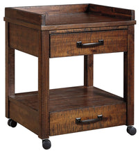 Load image into Gallery viewer, Baldridge - Printer Stand - Rustic Brown