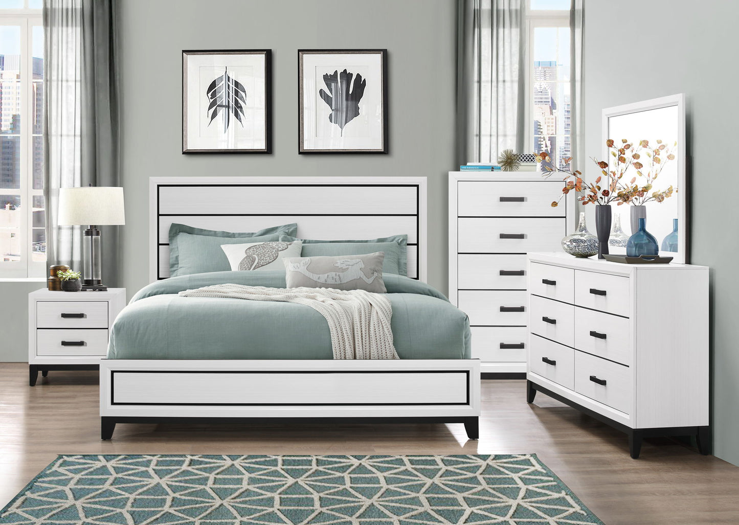 Kate - Full Bed Headboard & Footboard - White