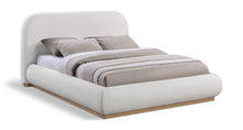 Load image into Gallery viewer, Vaughn - Linen Bed With Natural Base