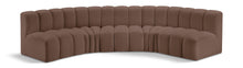 Load image into Gallery viewer, Arc - Faux Leather 5 Piece U-Shaped Modular Sofa