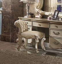 Load image into Gallery viewer, Vendome - Vanity Stool - Gold Patina / Bone