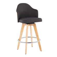 Load image into Gallery viewer, Ahoy - Contemporary Fixed Height Counter Stool & Round Footrest (Set of 2)