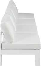 Load image into Gallery viewer, Nizuc - Outdoor Patio 4 Seat Armless Modular Sofa With White Frame
