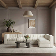 Load image into Gallery viewer, Rummi - Velvet Performance Fabric Upholstered 6 Piece Modular Sectional (With 3 Corner Chairs)