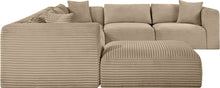 Load image into Gallery viewer, Shaggy - Fabric 7 Piece Modular U-Shaped Sectional With Ottoman
