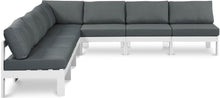 Load image into Gallery viewer, Nizuc - Outdoor Patio 7 Piece Modular Sectional With White Frame