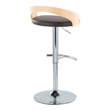 Load image into Gallery viewer, Grotto - Contemporary Adjustable Barstool, Swivel With Rounded T Footrest (Set of 2)