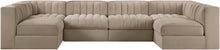 Load image into Gallery viewer, Rummi - Armless Velvet Performance Fabric Upholstered 6 Piece Modular Sectional
