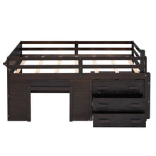 Load image into Gallery viewer, Loft Bed With Cabinet And Shelf