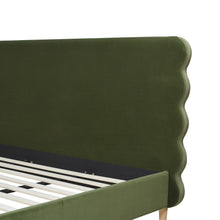 Load image into Gallery viewer, Stockholm - Modern Wavy Headboard Platform Bed