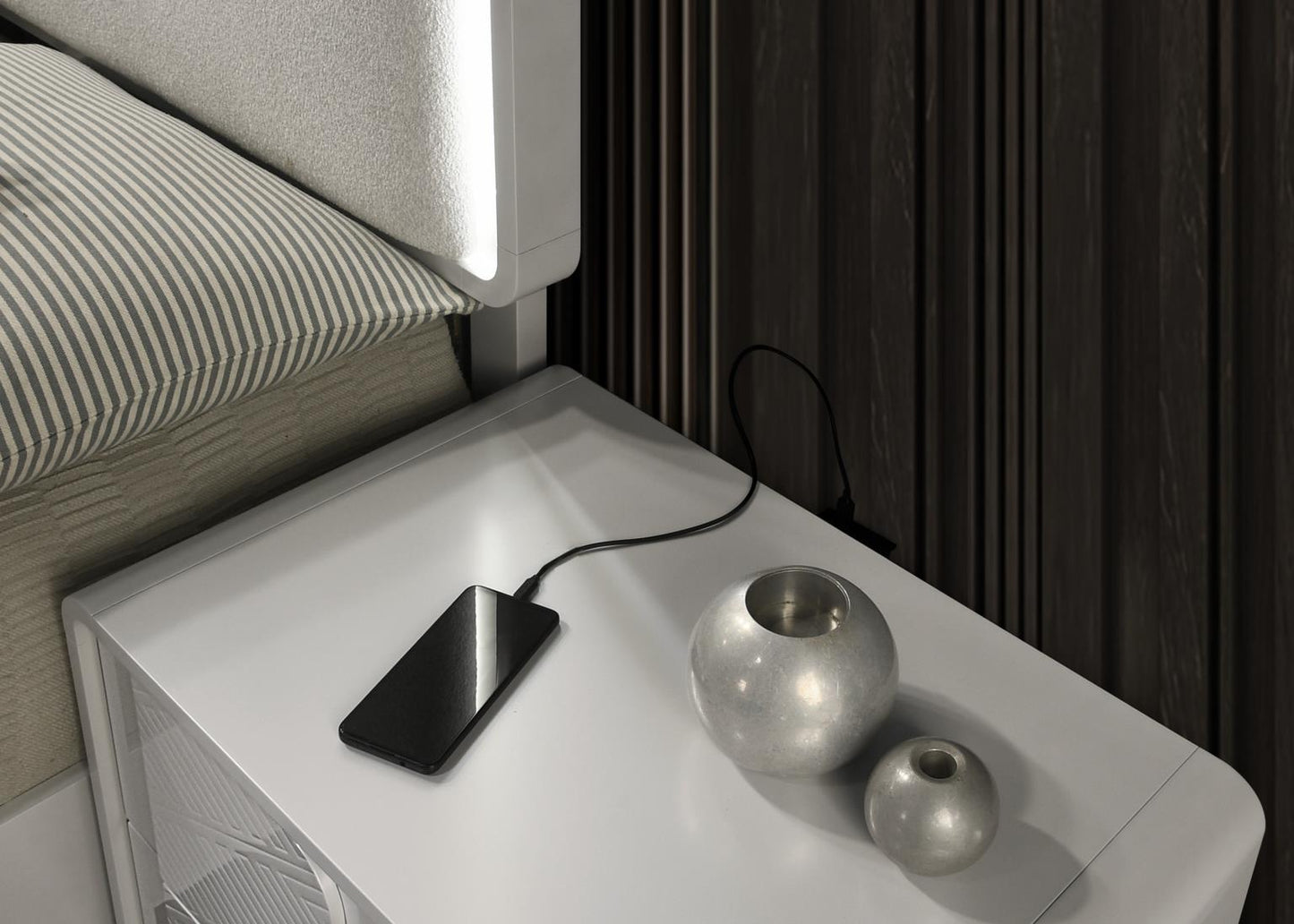B023 - Nightstand - Cool Gray