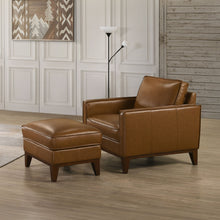 Load image into Gallery viewer, Caspar - Chair & Ottoman - Caramel
