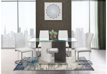Load image into Gallery viewer, D219 - Dining Table Column - Dark Gray / White