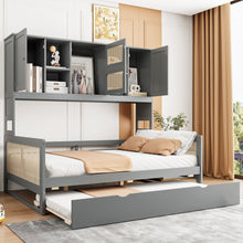 Load image into Gallery viewer, Daybed And All In One Cabinet And Shelf