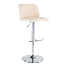 Load image into Gallery viewer, Toriano - Contemporary Adjustable Barstool With Swivel & Rounded T Footrest (Set of 2)
