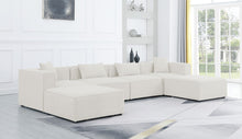 Load image into Gallery viewer, Cube - Linen 6 Piece Modular Double Chaise Sectional