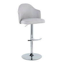 Load image into Gallery viewer, Ahoy - Contemporary Adjustable Barstool With Swivel With Rounded T Footrest (Set of 2)