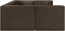 Load image into Gallery viewer, Rummi - Armless Velvet Performance Fabric Upholstered 6 Piece Modular Sectional