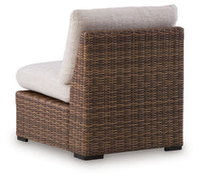 Load image into Gallery viewer, Dolan Creek - Armless Chair With Cushion - Beige / Brown