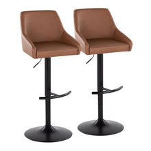 Load image into Gallery viewer, Hannah - Transitional Adjustable Barstool With Swivel With Rounded T Footrest (Set of 2)