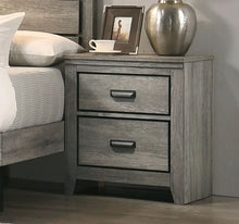 Load image into Gallery viewer, Crown Mark Furniture Carter 2 Drawer Nightstand in Gray image