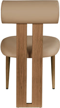 Load image into Gallery viewer, Dario - Faux Leather Dining Chair With Brown Frame (Set of 2)