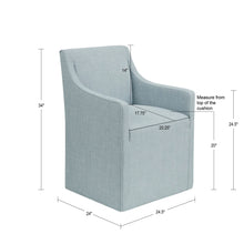 Load image into Gallery viewer, Traditional Skirted Dining Arm Chair
