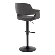 Load image into Gallery viewer, Vintage Flair - Mid Century Modern Adjustable Barstool With Straight T Footrest (Set of 2)