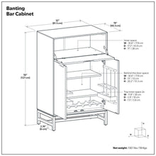 Load image into Gallery viewer, Banting - Bar Cabinet - Walnut Brown