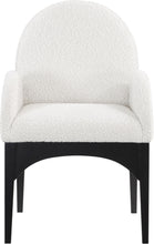 Load image into Gallery viewer, Waldorf - Boucle Dining Arm Chair With Black Legs