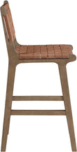 Load image into Gallery viewer, Entwine - Vegan Leather Upholstered Counter Stool - Painted Brown