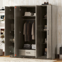 Load image into Gallery viewer, 4 Door Wardrobe With 1 Drawer