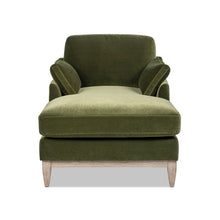 Load image into Gallery viewer, Pasadena - Modern Farmhouse Chaise Lounge Chair - Olive Green