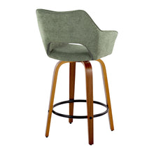 Load image into Gallery viewer, Mustang - Contemporary Fixed Height Counter Stool With Swivel With Round Footrest (Set of 2)