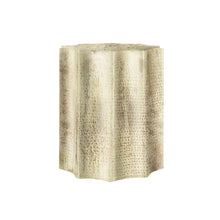 Load image into Gallery viewer, Drum Accent Side Table, Stylish Scalloped Design