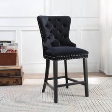 Load image into Gallery viewer, D2081 - Velvet Counter Chair (Set of 2)