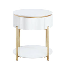 Load image into Gallery viewer, Daveigh - High Gloss End Table - Gold / White