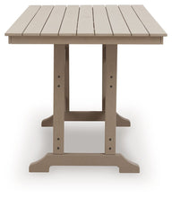 Load image into Gallery viewer, Seacliff Beach - Rectangular Counter Height Dining Table With Umbrella Option - Medium Brown