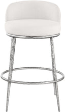 Load image into Gallery viewer, Ferro - Performance Fabric Upholstered Bar Stool - Antique Silver