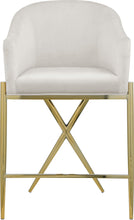 Load image into Gallery viewer, Xavier - Counter Stool with Gold Legs