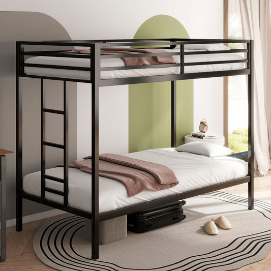 Adam - Twin Over Twin Bunk Bed - Black